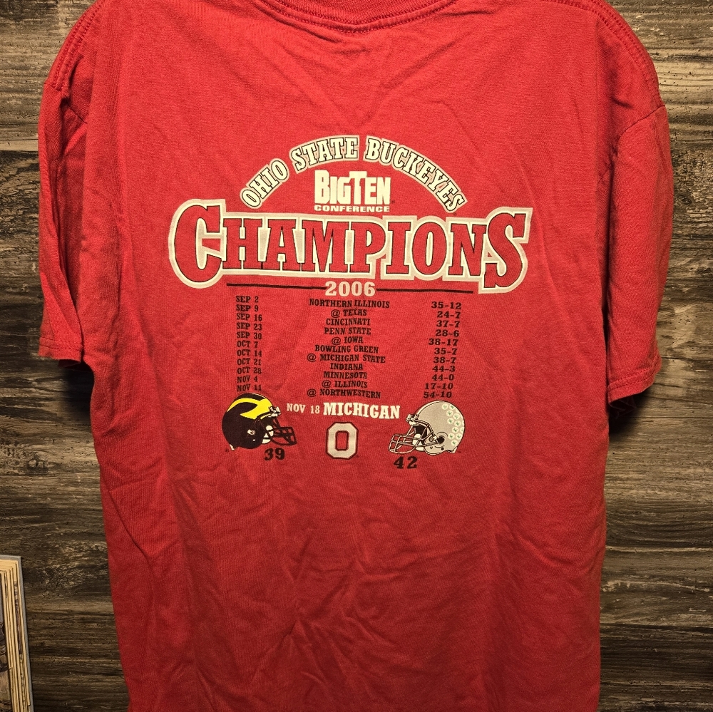Ohio State Buckeyes‎ 2006 Big Ten Conference Champions Men’s Large Small Hole